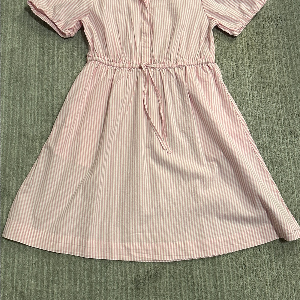 Pink Striped Button-Up Dress – Size 2 🌸 - Picture 4 of 7